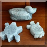 D101. Carved stone creatures.  